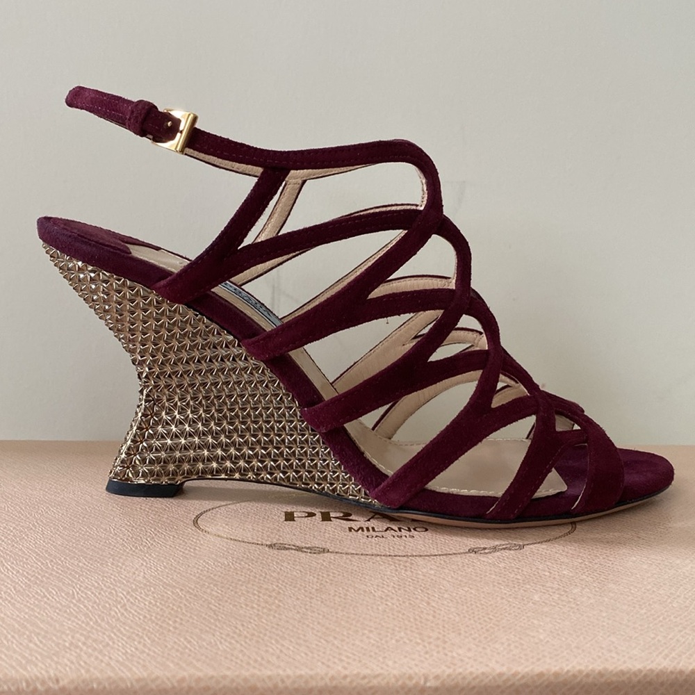Prada wedge sandals